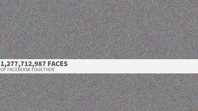 Las caras de Facebook: 1.300 millones de fotos de perfil juntas en una página